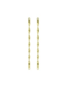 26 Flat Twisted Spring Fork Bars Gold.
